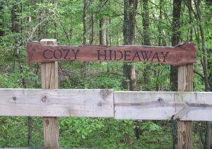 Cozy Hideaway Sign